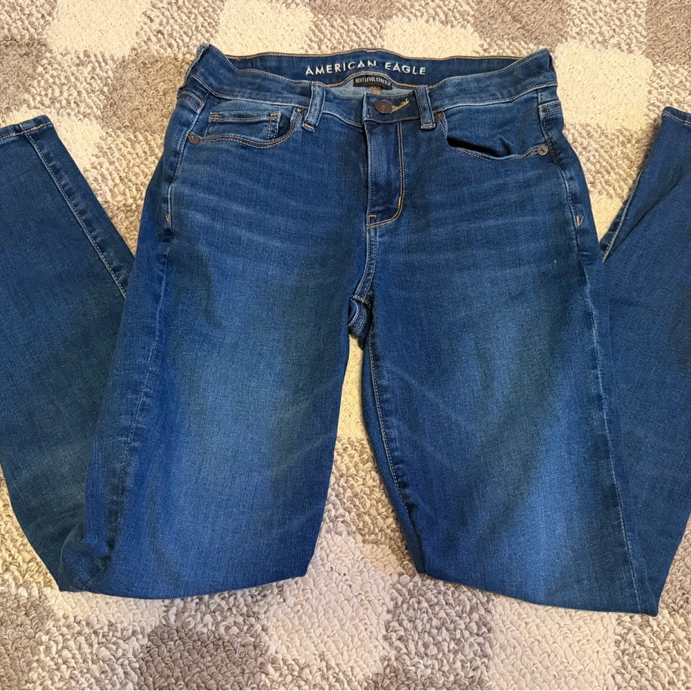 American Eagle Outfitters Dark Blue Skinny Jeans